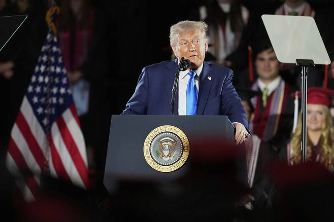 도널드 트럼프 미국 대통령. AP연합뉴스