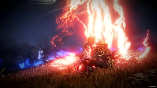 ▲ 밤이 되면 강력한 보스가 출현하는 것은 물론, '밤의 비'로 필드가 좁아지므로 주의해야 한다