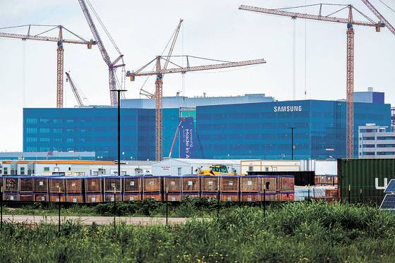 미국 텍사스주 테일러에 위치한 삼성 오스틴 반도체 공장의 전경. AFP=연합뉴스