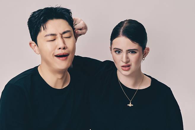 한국을 대표하는 국제 커플 크리에이터 ‘진우와 해티’. 본인제공