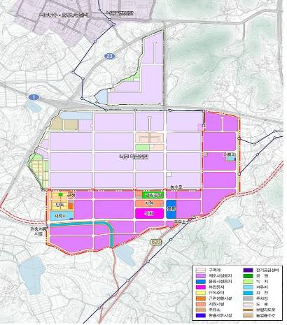 나주 에너지국가산단 토지이용계획(안). 전남도 제공