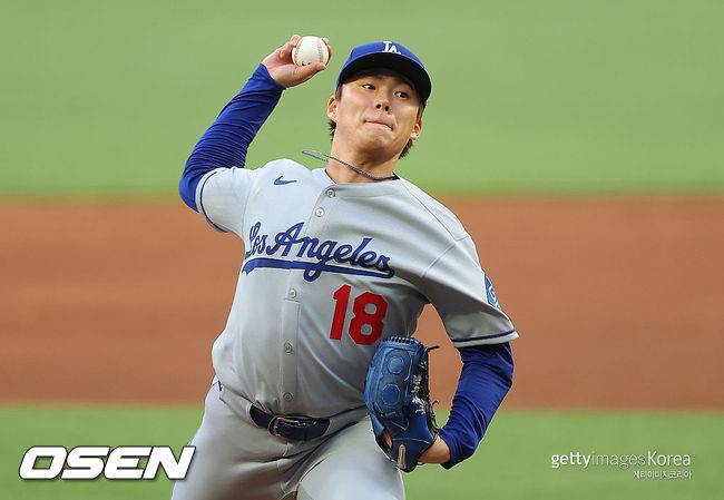 [사진] LA 다저스 야마모토 요시노부. ⓒGettyimages(무단전재 및 재배포 금지)
