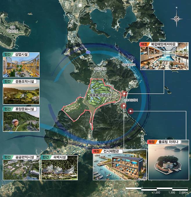 여수시 복합해양레저관광도시 조성사업 계획도. 전남도 제공
