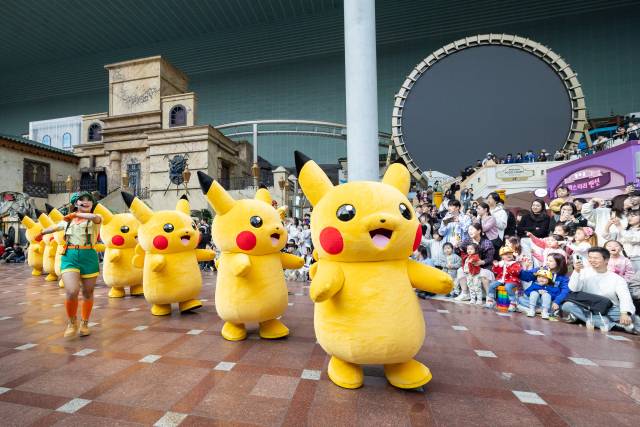 롯데월드 포켓몬 월드 어드벤처에서 진행 중인 피카츄 공연. 사진 제공=롯데월드