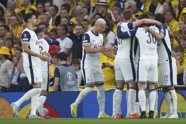 ▲ 토트넘 홋스퍼는 보되/글림트와의 유로파리그 4강 1차전에서 3-1로 승리했다. 통계 업체 옵타는 토트넘의 결승행 확률을 91%로 봤다. ⓒ연합뉴스/REUTERS/AP