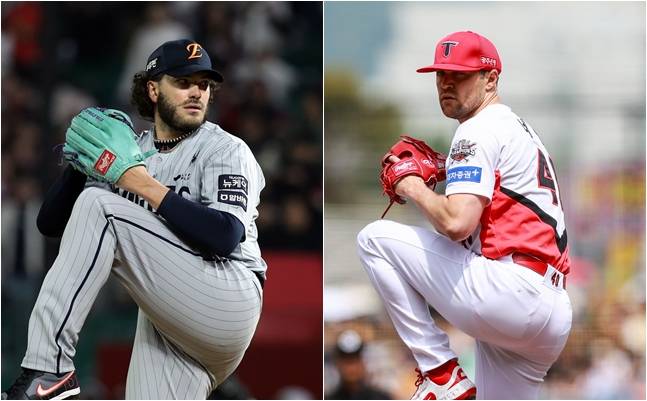폰세(왼쪽)와 네일. /사진=한화 이글스, KIA 타이거즈