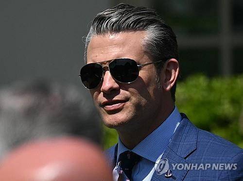 헤그세스 미 국방장관 [AFP 연합뉴스 자료사진 재판매 및 DB금지]