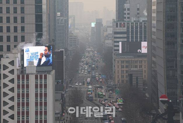 흐린 서울 시내 전경. (사진=연합뉴스)
