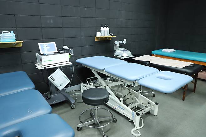 선수들의 부상 예방과 조기 치료를 위해 SSG가 도입한 신규 치료기기. 사진 | SSG 랜더스