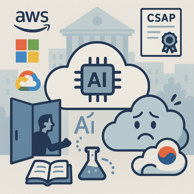 글로벌 빅테크들이 공공 클라우드 시장 진입을 본격화한다. (사진=챗GPT 제작)