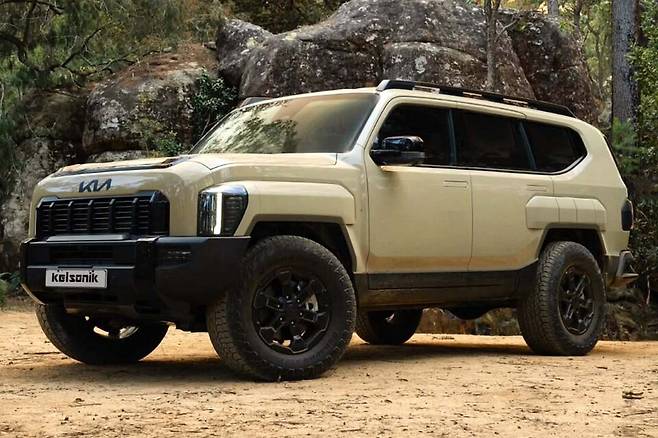 기아 '타스만 SUV' 상상도 (출처 : Kelsonik)