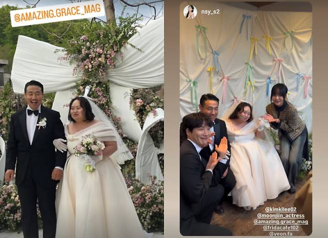 ‘우블’ 한지민 언니 정은혜, 눈부신 5월의 결혼식 (제공: 문지인 인스타그램)
