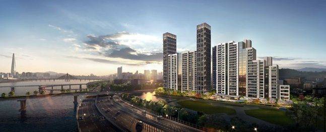 광나루현대 리모델링 투시도. ⓒ 삼성물산