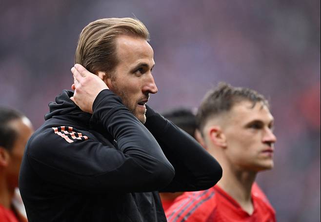 라이프치히전이 끝난 뒤 해리 케인의 모습. 사진=로이터 연합뉴스