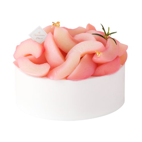 투썸이 올해 4월 출시한 ‘피치생(복숭아 생크림 케이크)’. [사진 = 투썸플레이스]