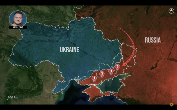 러시아는 우크라이나 동부와 남부 전선에 러시아 군복을 입힌 북한군을 보낼 준비를 하고 있다. 출처=RFU 뉴스