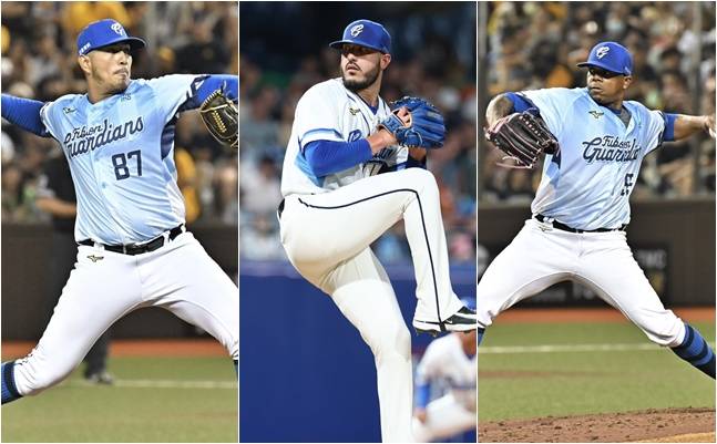 엔더슨 프랑코(왼쪽부터), 숀 모리만도, 로에니스 엘리아스./사진=푸방 가디언스 공식 SNS