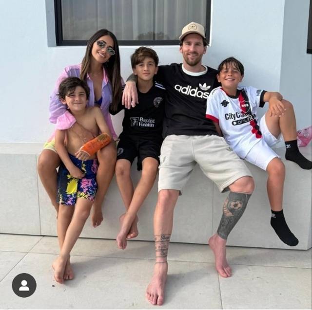 리오넬 메시 가족들. /사진=리오넬 메시 SNS