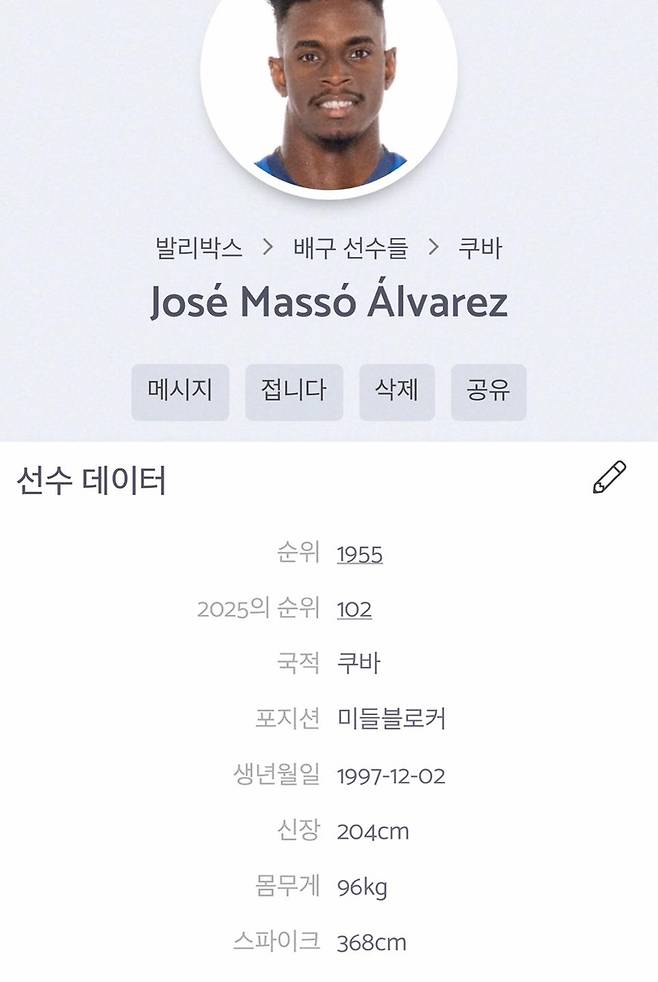 발리박스에 소개된 호세 마쏘 [발리박스 캡처. 재판매 및 DB 금지]