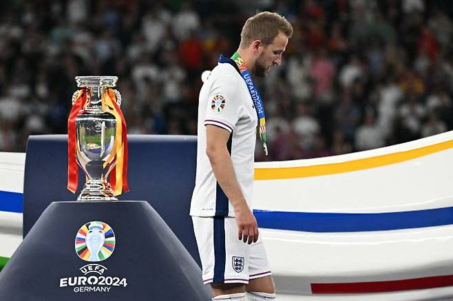 유로 2024 결승에서 준우승한 케인의 모습. 사진=AFPBB NEWS
