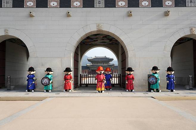 '인형 탈 파수의식' 연습 사진(국가유산청 제공)