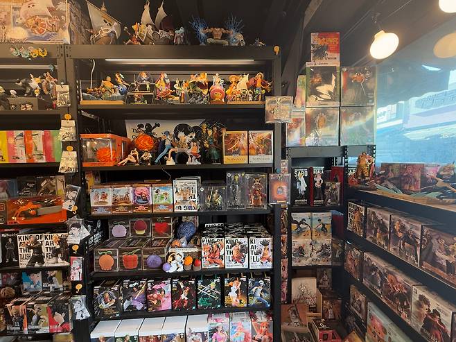 25일 서울 종로구 창신동 문구·완구거리의 가게에 다양한 피규어가 전시돼있다. /이호준 기자