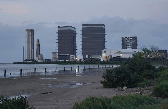 지난 3일(현지시간) 미국 텍사스주 브라운스빌에 있는 스페이스X 시설 모습. AFP=연합뉴스