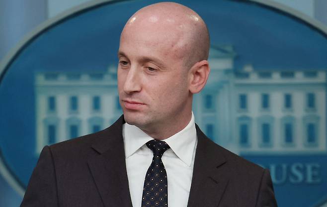 스티븐 밀러 미국 백악관 부비서실장.  로이터연합뉴스
