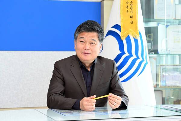 박종효 남동구청장이 18일 경기일보와 인터뷰를 하고 있다. 조병석 기자