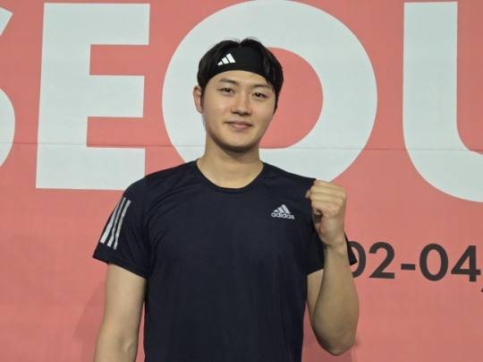 SKT 그랑프리 경기 마치고 인터뷰하는 오상욱