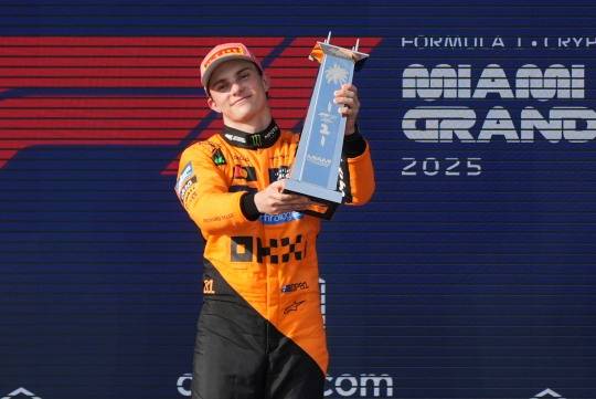 마이애미 GP에서 우승한 오스카 피아스트리. 사진[AP=연합뉴스]