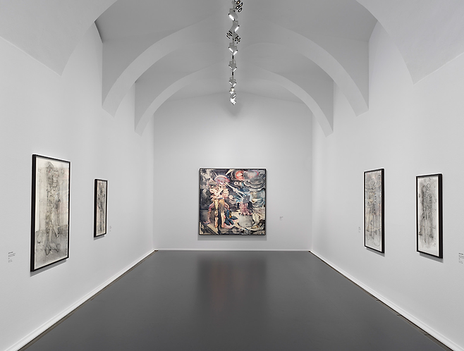 말초신경을 자극하는 인터넷 세상에 빠져 자아를 잃어버리는 현대인을 해체된 육체로 묘사하는 아드리안 게니의 작품. ©Adrian Ghenie