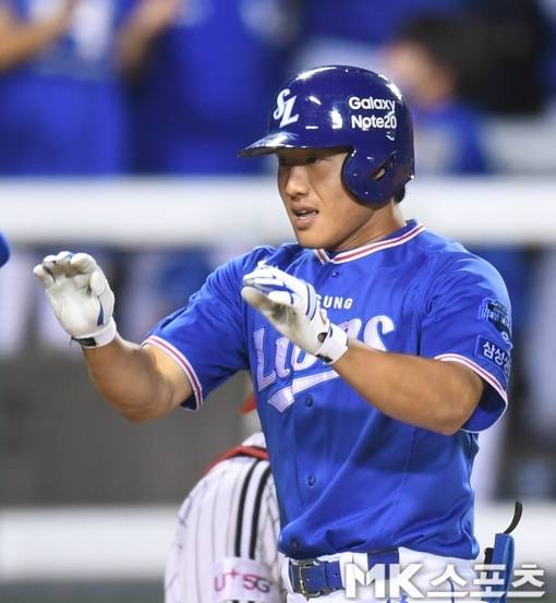 삼성 이성규는 5일 대전 한화전에서 홈런포를 쏘아올렸다. 사진=김재현 기자