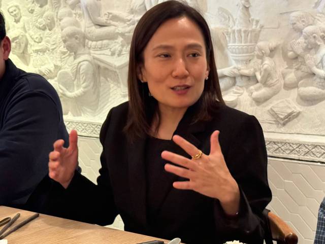 이수형 한국은행 금융통화위원회 위원이 지난해 10월 24일(현지시간) 미국 워싱턴 D.C.에서 열린 주요20개국(G20) 재무장관회의 동행기자단과의 만찬에서 발언하고 있다. 사진제공=G20재무장관회의 동행기자단