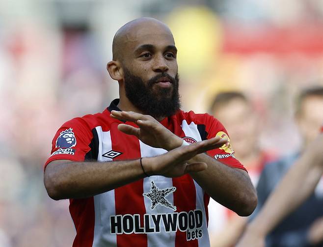 브렌트퍼드 브라이언 음뵈모. <저작권자(c) 연합뉴스, 무단 전재-재배포, AI 학습 및 활용 금지>