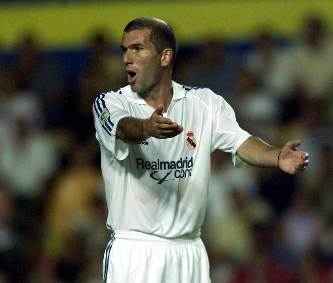 레알 마드리드 시절 지네딘 지단. 게티이미지