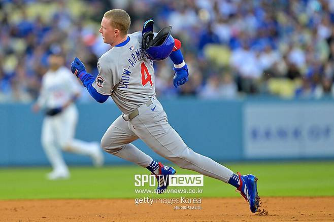 ▲ 시카고 컵스 외야수 피트 크로-암스트롱. 메이저리그 3년차인 크로-암스트롱은 공수주 모두 리그 정상급 선수로 성장했다.