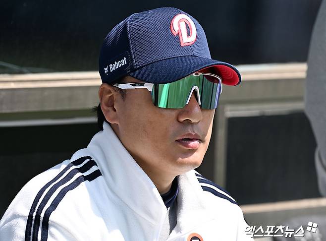 이승엽 감독이 이끄는 두산 베어스가 5일 서울 잠실야구장에서 열린 2025 신한 SOL Bank KBO리그 LG 트윈스와의 팀 간 4차전에서 5-2로 이겼다. 사진 엑스포츠뉴스 DB