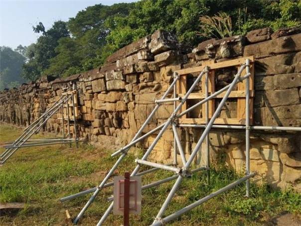 코끼리테라스 A구간 복원 전 모습  [국가유산진흥원 제공. 재판매 및 DB 금지]