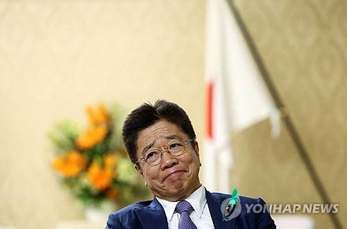 가토 가쓰노부 일본 재무상 [로이터 연합뉴스 자료사진. 재판매 및 DB 금지]