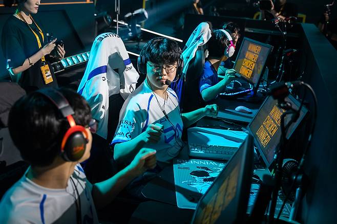 DNF는 4일 중국 VSPO 스튜디오에서 열린 PGS7 파이널 3일차에서 133점을 기록해 준우승을 차지했다. 사진 | 크래프톤