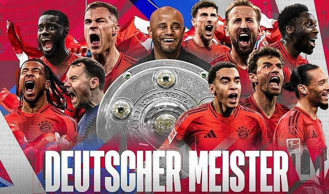 바이에른 뮌헨이 공개한 우승 축하 영상 섬네일(대표 이미지)에서 김민재만 빠졌다. 사진┃바이에른 뮌헨