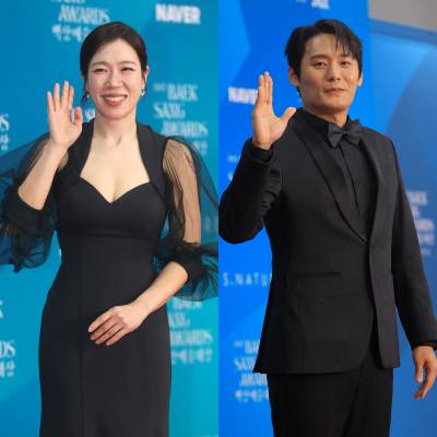 남녀 조연상을 받은 '폭싹 속았수다'의 염혜란과 최대훈. 사진 뉴시스, 연합뉴스