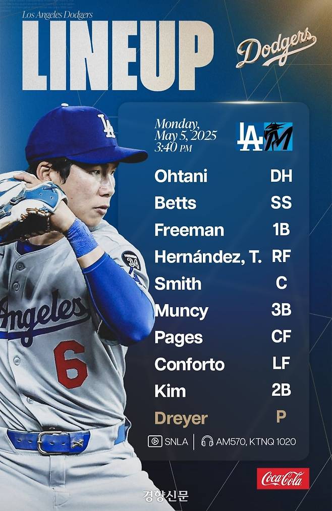 LA 다저스 SNS 캡처.