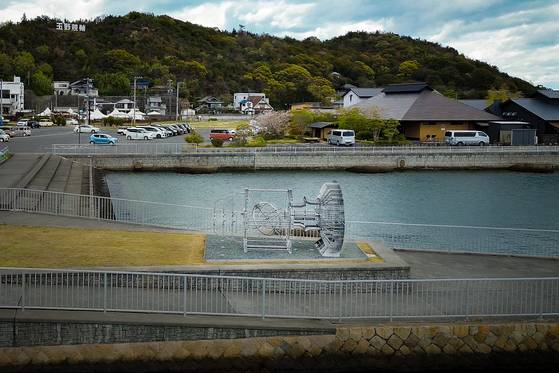 Korean artist Boo Ji-hyun's sculpture ″The Home″ installed at Uno Port in Japan’s Setouchi region for the 2025 Setouchi Triennale [BOO JI-HYUN]