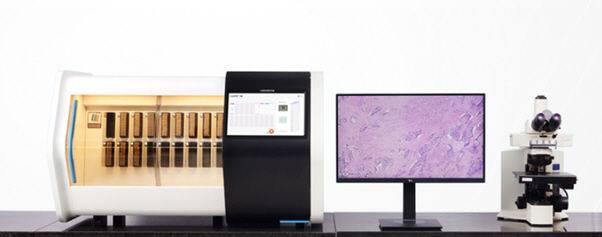 [서울=뉴시스] 의료·산업용 영상 솔루션 전문기업 뷰웍스는 자사의 슬라이드 스캐너 신제품이 유럽 체외진단의료기기 인증인 ‘CE IVDR’의 획득을 완료했다고 3일 밝혔다. (사진=뷰웍스 제공) 2025.05.02. photo@newsis.com *재판매 및 DB 금지