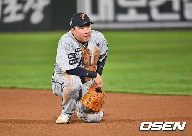 [OSEN=이석우 기자] 한화 안치홍. 2025.04.24 / foto0307@osen.co.kr