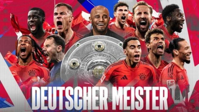 김민재만 빠진 바이에른 뮌헨  SNS의 분데스리가 우승 축하 영상 섬네일. 구단 SNS 캡처