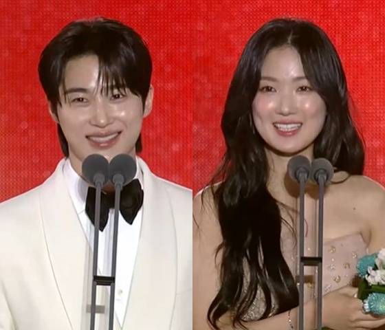 변우석, 김혜윤 /사진=JTBC '제61회 백상예술대상' 중계방송 캡처