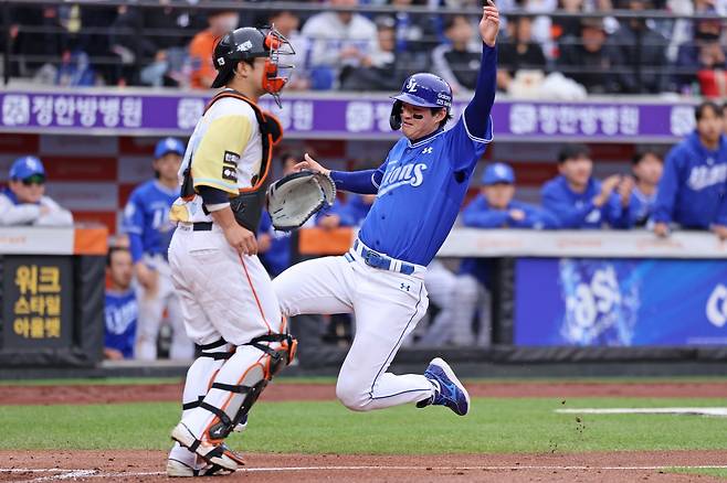 6일 대전 한화생명 볼파크에서 열린 2025 신한 SOL Bank KBO리그 삼성 라이온즈와 한화 이글스의 경기, 삼성은 1-3 패배를 당하며 4연패 수렁에 빠졌다. 삼성 라이온즈